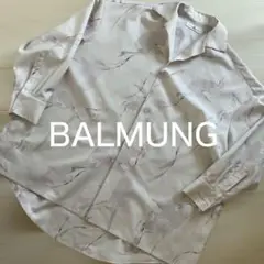 balmung 2022SS グラフィックビッグシャツ - ミストホワイト柄