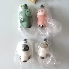 らぼっと　カプセルスイングマスコット×４