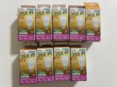 【未使用】オーム　小形 E17 25形相当　9本セット