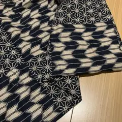 和柄生地　麻の葉　矢絣　古風柄110×93綿100%
