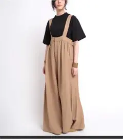 リネンギャザーサロペット
