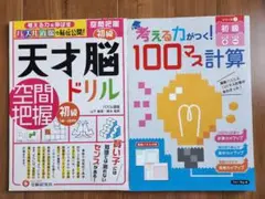 天才脳ドリル空間把握初級100マス計算セット