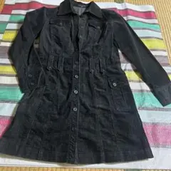 コーデュロイミニワンピース黒
