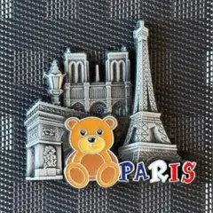 くまさん　PARIS フランス　パリ　マグネット　エッフェル塔　凱旋門　お土産