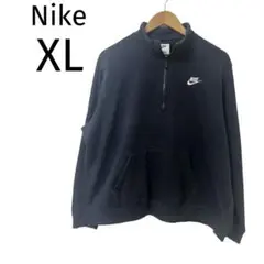 Nike ナイキ ジップアップ トレーナー XL ブラック 黒 スウェット
