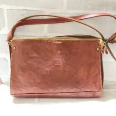 Leder Makes レダーメイクス　本革　ショルダーバッグ