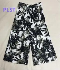 PLST プラステ　ワイドパンツ　ガウチョパンツ　ボタニカル柄