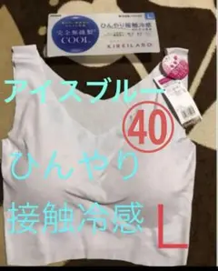◯㊵グンゼGUNZEキレイラボハーフトップブラ　L アイスブルーKL7255N