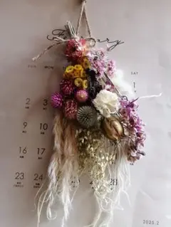 スワッグ　ブーケ　ミニ　ドライフラワー　ナチュラル