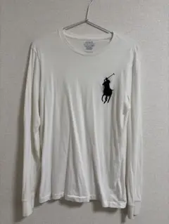POLO RALPH LAUREN ホワイト長袖カットソー XS