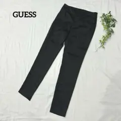 【売り切れ必至♪】ゲス　スラックス　黒　光沢　センタープレス　美脚　オフィス