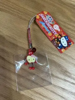 【激レア】ご当地キティ　根付けストラップ　青森限定　りんご便り