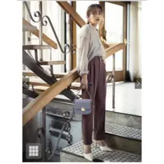 【GRL】ベーシックストレートパンツ モカ S ac1650