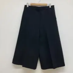 デュアルビュー ウール ガウチョパンツ 日本製 裏地付 【L】 黒