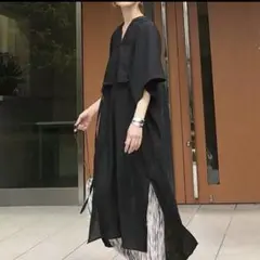 専用！lowy by corners❤︎スラブジョーゼットカフタンシャツワンピース