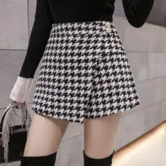 千鳥柄キュロットスカート