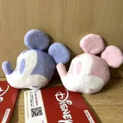 ディズニー　ミッキーマウス　フェイスマスコット　2つセット