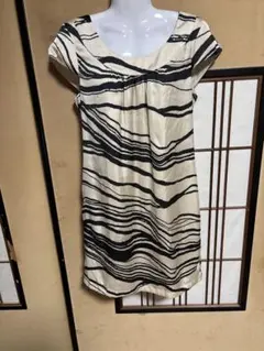 H&M ストライプ柄 半袖チュニック CN165/84A