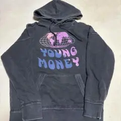 YOUNG MONEY ブラックパーカー