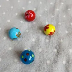 カラフルとんぼ玉4個セット