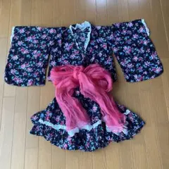 POP ON POP 花柄 浴衣ドレス 110