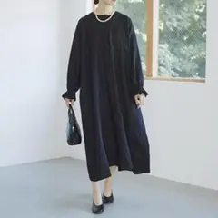 ◯studio CLIP ロングフレア切り替えワンピース◯