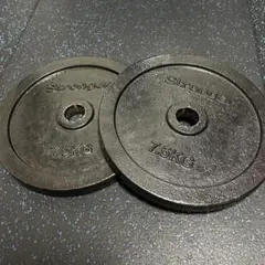 Stronger ダンベルプレート 7.5kg×2枚　アイロテック IVANKO