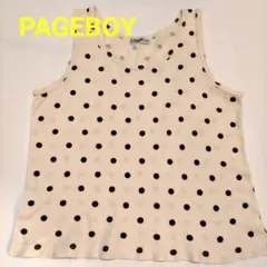 「PAGEBOY 」」ドット柄 タンクトップ