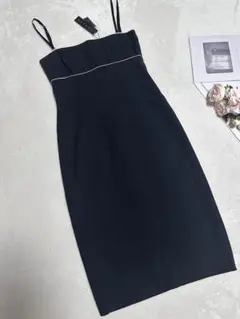 【新品】Theory セオリー パイピング キャミワンピース ブラック（M相当）