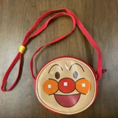 アンパンマン ショルダーバッグ 赤　ポシェット