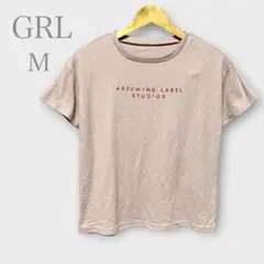 新品　グレイル　ロゴTシャツ　半袖　くすみピンク　M