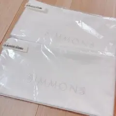 【新品未使用】Simmons ホワイト 枕カバー 2枚セット