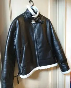 レザージャケット フェイクレザージャケット ボアジャケット