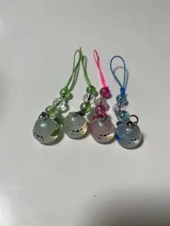 シマエナガ ストラップ ４つセット