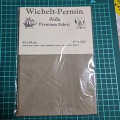 刺繍布　アイーダ　43×50cm ナチュラルブラウン