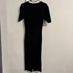 RESEXY ブラック 半袖 ニットワンピース M
