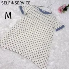SELF＊SERVICE セルフサービス　花柄ブラウス　Tシャツ 半袖　M