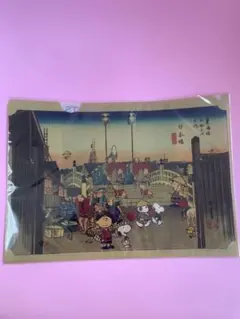 歌川広重 × PEANUTS クリアファイル A4サイズ