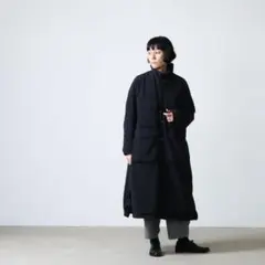 【着用1回/ 完売S黒】FIRMUM ナイロンリバーシブルコート