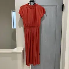 アナイ赤オレンジワンピース