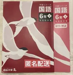 四谷大塚　予習シリーズ　有名校対策　国語　６年　下
