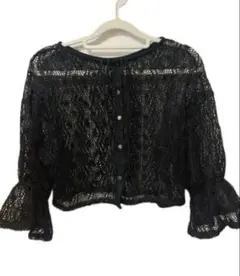 美品　❤︎ ブラック レース カーディガン　3000円→値下げしました＾＾