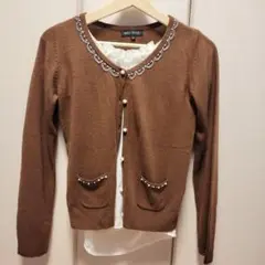 【美品】 MISCH MASCH ブラウンカーディガン 36