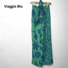Viaggio Blu ビアッジョブルー 花柄 レーヨン ワイドパンツ 腰ゴム