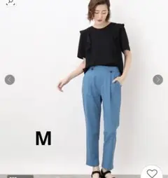 grove ひんやりタッチテーパードパンツM