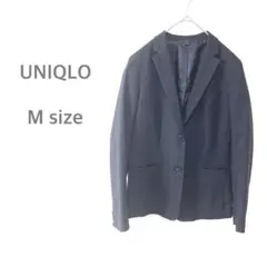 UNIQLO ユニクロ　ストレッチテーラードジャケット　ストライプ　ブラック　M
