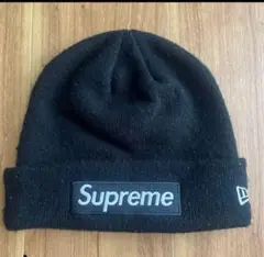 Supreme ビーニー ブラック ニット帽