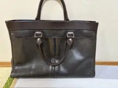 Stefano Mano ダークブラウン トートバッグ