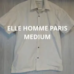 美品 ELLE HOMME PARIS メンズ 半袖シャツ Mサイズ ドット
