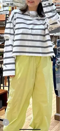 ツイストスリットロングＴシャツ
